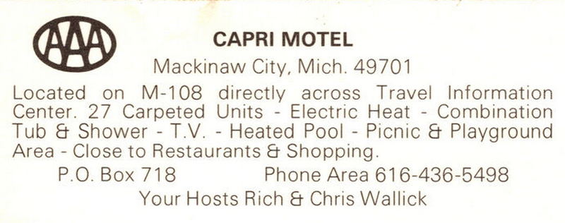 Capri Motel - Vintage Postcard (newer photo)